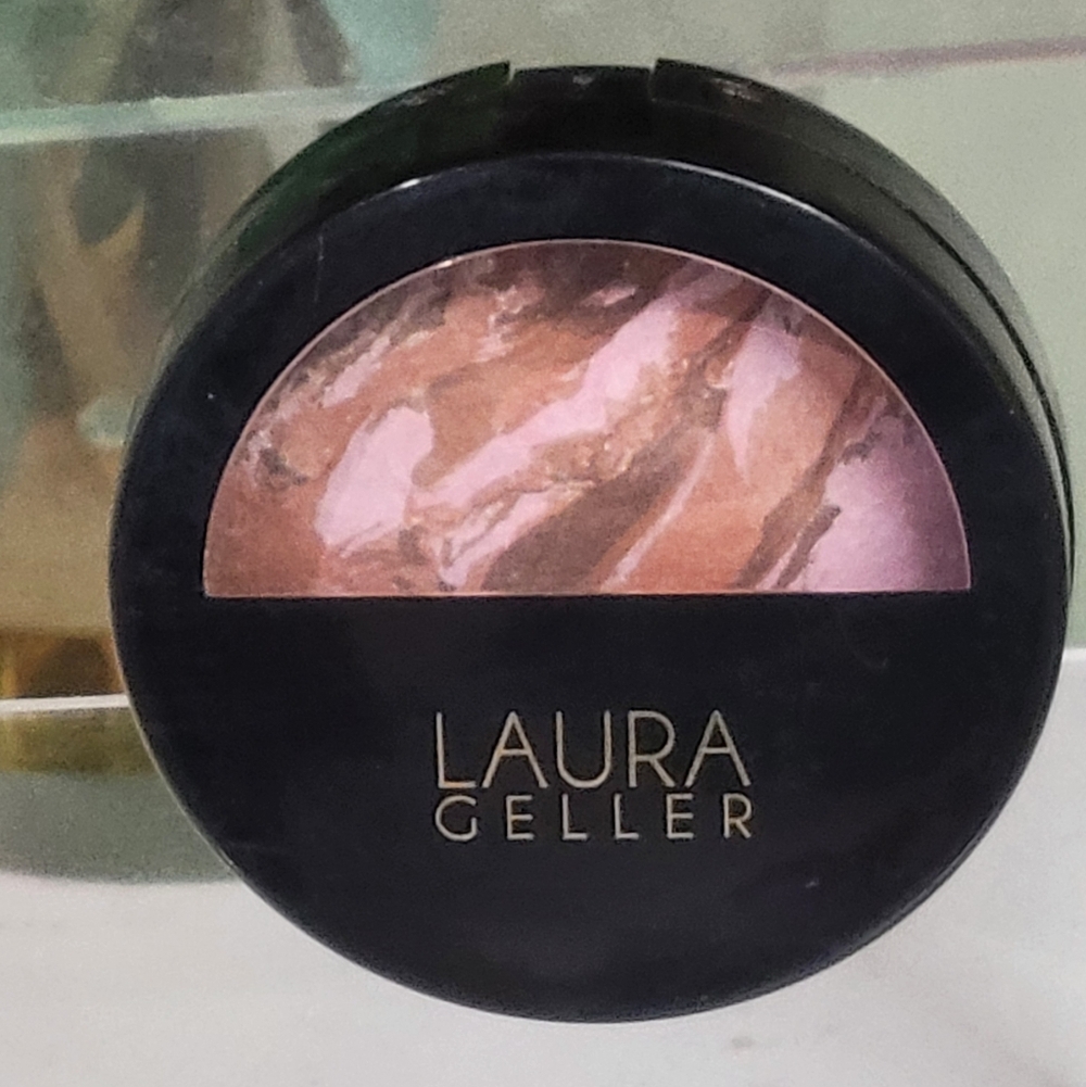 Laura Geller Baked Blush & Bronze Marblized 2 In 1 GINGER BRONZE NATURAL FINISH - Picture 2 of 9
